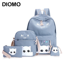 Load image into Gallery viewer, DIOMO 4pcs/Set Backpack