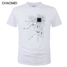 Load image into Gallery viewer, Unisex Funny CPU Circuit Diagram T Shirt