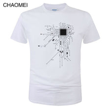 Load image into Gallery viewer, Unisex Funny CPU Circuit Diagram T Shirt