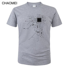 Load image into Gallery viewer, Unisex Funny CPU Circuit Diagram T Shirt