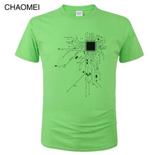 Load image into Gallery viewer, Unisex Funny CPU Circuit Diagram T Shirt