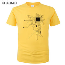 Load image into Gallery viewer, Unisex Funny CPU Circuit Diagram T Shirt