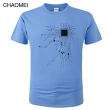 Load image into Gallery viewer, Unisex Funny CPU Circuit Diagram T Shirt