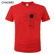 Load image into Gallery viewer, Unisex Funny CPU Circuit Diagram T Shirt