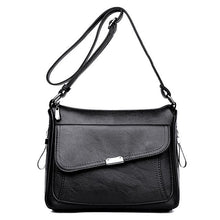 Cargar imagen en el visor de la galería, Genuine Quality Leather Luxury Handbags, multi-pocket Crossbody Shoulder Bags