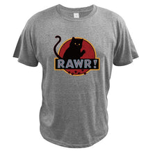 Cargar imagen en el visor de la galería, Funny Tee Shirt &quot;Rawr Cat&quot; 100% Cotton
