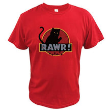 Cargar imagen en el visor de la galería, Funny Tee Shirt &quot;Rawr Cat&quot; 100% Cotton
