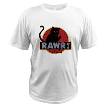 Cargar imagen en el visor de la galería, Funny Tee Shirt &quot;Rawr Cat&quot; 100% Cotton
