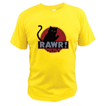 Cargar imagen en el visor de la galería, Funny Tee Shirt &quot;Rawr Cat&quot; 100% Cotton
