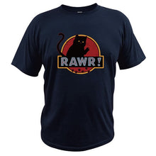 Cargar imagen en el visor de la galería, Funny Tee Shirt &quot;Rawr Cat&quot; 100% Cotton
