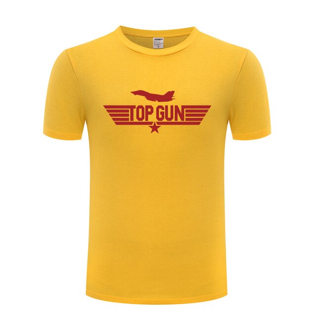 Flight School Top Gun Tee Shirt 100% Cotton