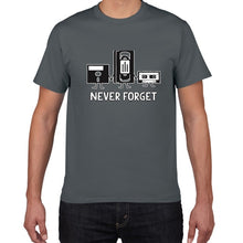 Lade das Bild in den Galerie-Viewer, Funny &quot;Never Forget&quot; Various Music Graphics Tees
