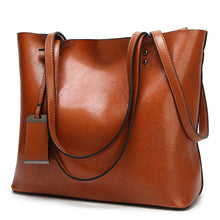 Load image into Gallery viewer, High Quality Pu Leather Tote shoulder bag
