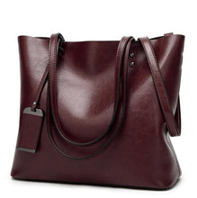 Load image into Gallery viewer, High Quality Pu Leather Tote shoulder bag
