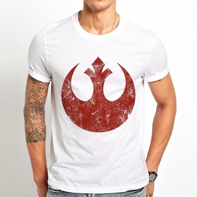 Rebel Alliance Logo Tees white