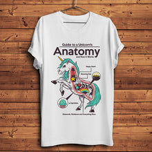 Load image into Gallery viewer, Anatomy of a Unicorn white Tee
