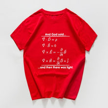 Load image into Gallery viewer, And God said and then there was light funny Tee
