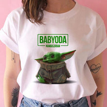 Lade das Bild in den Galerie-Viewer, The Mandalorian/Baby Yoda Tee Shirts 100% Cotton
