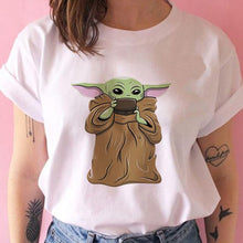 Lade das Bild in den Galerie-Viewer, The Mandalorian/Baby Yoda Tee Shirts 100% Cotton
