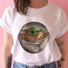 Lade das Bild in den Galerie-Viewer, The Mandalorian/Baby Yoda Tee Shirts 100% Cotton
