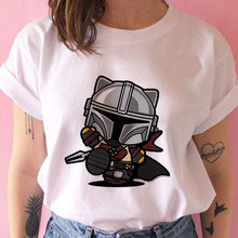 Lade das Bild in den Galerie-Viewer, The Mandalorian/Baby Yoda Tee Shirts 100% Cotton
