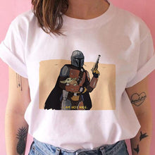 Lade das Bild in den Galerie-Viewer, The Mandalorian/Baby Yoda Tee Shirts 100% Cotton
