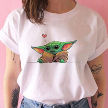 Lade das Bild in den Galerie-Viewer, The Mandalorian/Baby Yoda Tee Shirts 100% Cotton
