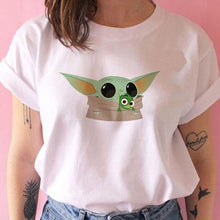 Lade das Bild in den Galerie-Viewer, The Mandalorian/Baby Yoda Tee Shirts 100% Cotton
