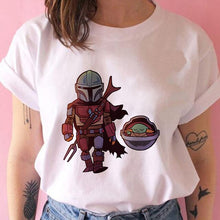 Lade das Bild in den Galerie-Viewer, The Mandalorian/Baby Yoda Tee Shirts 100% Cotton
