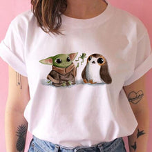 Lade das Bild in den Galerie-Viewer, The Mandalorian/Baby Yoda Tee Shirts 100% Cotton
