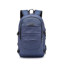 Load image into Gallery viewer, Large Capacity Anti Theft canvas Laptop Bag, USB &amp; Headphone port
