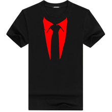 Cargar imagen en el visor de la galería, Tuxedo Tee Shirt Retro Tie Funny Casual Short Sleeved 100% Cotton
