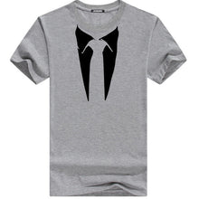 Cargar imagen en el visor de la galería, Tuxedo Tee Shirt Retro Tie Funny Casual Short Sleeved 100% Cotton
