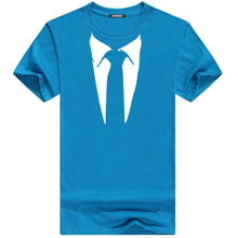 Cargar imagen en el visor de la galería, Tuxedo Tee Shirt Retro Tie Funny Casual Short Sleeved 100% Cotton
