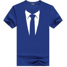 Cargar imagen en el visor de la galería, Tuxedo Tee Shirt Retro Tie Funny Casual Short Sleeved 100% Cotton
