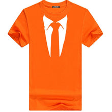 Cargar imagen en el visor de la galería, Tuxedo Tee Shirt Retro Tie Funny Casual Short Sleeved 100% Cotton
