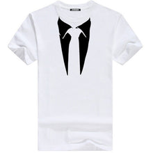 Cargar imagen en el visor de la galería, Tuxedo Tee Shirt Retro Tie Funny Casual Short Sleeved 100% Cotton
